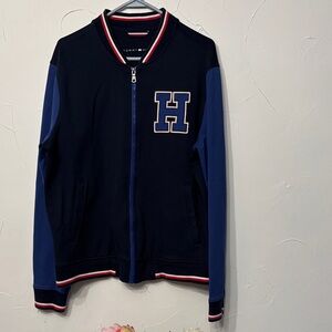 Tommy Hilfiger Navy and Blue Jacket